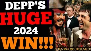 Johnny Depp's HUGE 2024 WIN has team Amber Heard SALTY! Al Pacino and Hollywood BACKED Depp!