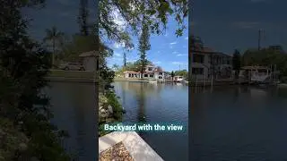 It&rsquo;s your backyard with the boat lift and access to the Gulf #thegulf #backyard #boatlife #boatlift