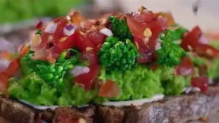 Lurpak Lighter | Mighty Minty Pea Bruschetta