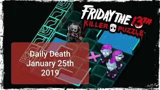 Friday the 13th Killer Puzzle Daily Death January 25 Walkthrough