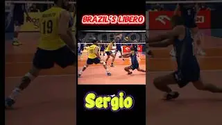 Brazil's Libero || Sergio || Top Libero Legend 💥💫#volleyball #vollyballtournament #volleyballworld
