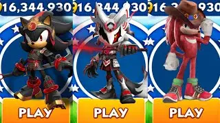 Sonic Dash - Crused Samurai Infinite vs GladiatorKnucklesvs Warrior Shadow - All Characters Unlocked