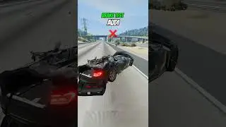 Audi vs Bmw #shorts #BeamNG #BeamNGCrashes #CarCrashes #SimulationGaming