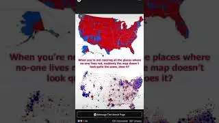 Population density maps with voting maps