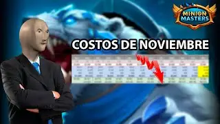 Costs and Profits for November in Minion Masters