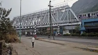 Rail Bridge Over NH48 Mumbra Bypass Road  | #IndianRailways #Railfan #IRFCA