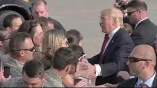 Trump Greets Military Families In Middletown, PA