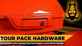 HOGWORKZ&reg; Color Matched Tour Pack Hinges & Latch Kit for Harley-Davidson&reg;