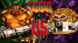 NPC War | Mancubus vs Arachnotron | Brutal Doom II | Monster Infighting