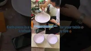Come to Guess what color would the plate be after firing?👏 #restaurantsupplies #productionprocess