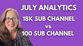 July YouTube Analytics || Compare Business-to-Business Channel and Vlog/Travel Channel
