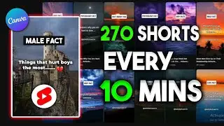 Как я снял 270 коротких видео всего за 10 МИНУТ для безликого YouTube-канала.