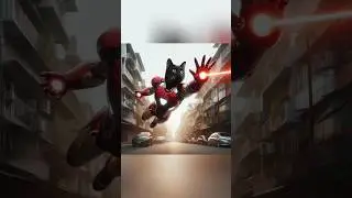 ⚔️🦖The Iron Cat vs. Godzilla: Epic Battle to Save the City🐱 #aicat #ai #catstory #cat #aiart