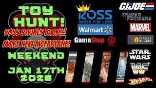 ROSS CON is BACK? TOY HUNTING AND FINDING NEW ACTION FIGURES JAN 17th  MCFARLANE GI JOE SPIDERMAN