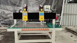 table type stone drilling machine double head testing