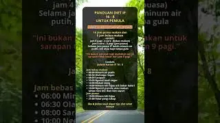 Panduan Diet IF 16:8 untuk pemula ⁉️