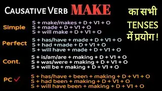 Use of MAKE as a Causative Verb in All Tenses। काम करवाने की English@engmania