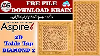 How to Diamond Table Design DXF file free Download 2022 | Aspire Art Studio