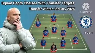 Squad Depth Chelsea With Transfer Targets January 2026 ~ Under Enzo Maresca
