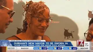 Durham's new mayor to be sworn in Monday