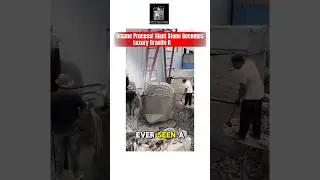 Insane Process! Giant Stone Becomes Luxury Granite Ball 🔥