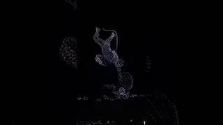 Watch as the sky comes alive with epic lights and stunning designs! #droneshow #skyart