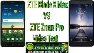 ZTE Blade X Max Cricket Wireless VS ZTE Zmax Pro MetroPCS Video Test Stock Camera App Quick Look