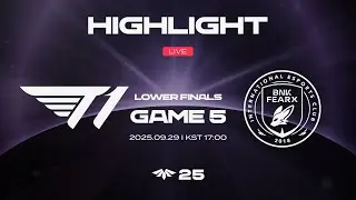 T1 vs. BFX Game 5 Highlights | September 29 | 2025 LCK CL PLAYOFFS LOWER FINAL