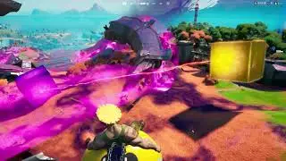 FORTNITE - GOLD CUBE (THE QUEEN) AWAKENING EVENT LIVE IN GAME (PLEASANT PARK) CUBE POWERING UP
