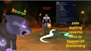 how to solo Lord Cobrahn in SoD as a boomie druid (stealth run solo Wailing Caverns)