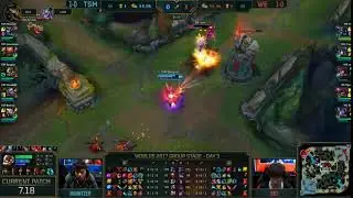 BJERGSEN SOLO KILLS XIYE - TSM Bjergsen Solo Kill vs WE Xiye (TSM vs WE Worlds 2017 Highlight)