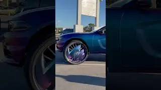 32 inch DUB rims stuffed under this Dodge Charger! ￼