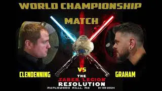 Epic Lightsaber Duel for The Saber Legion World Championship | Clendenning vs. Graham