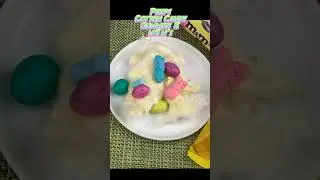 PEEPS cotton candy marshmallow gummy and m&ms egg edible spring themed nest #Shorts