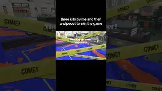 three kills by me and then a wipeout to win the game #splatoon #shorts