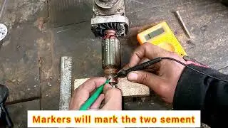 how to fix broken armature |sparking armature repair | solve armature commutator  connection