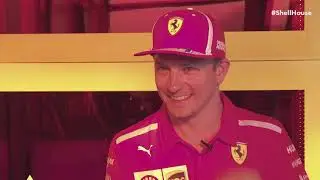 Kimi Raikkonen interview at Shell House in Mexico