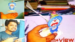 DIY =How to make fly doraemon, //Doremon kaise banaye/toy flying toy cartoon