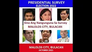 2022 Pilipinas Presidential Election Survey / MALOLOS BULACAN PART 1