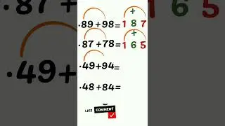 Tips to Top Maths Tricks #Shorts