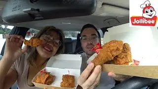 Eating Jollibee Spicy Chickenjoy