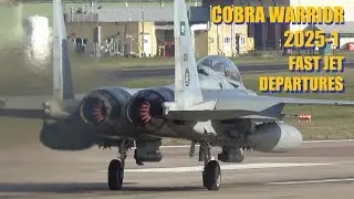 COBRA WARRIOR 25-1 SAUDI & TURK FAST JETS DEPART WADDINGTON 4K (airshowvision)
