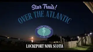 🌌✨ Star Trails Over Ginger Hill &ndash; Full Moon Rising at Lockeport&rsquo;s Seaside Cottages 🌙🏡