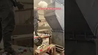 metal crusher customer use site #metalcrusher #oildrum #aluminumdrum #carshell #bicycle #rebar
