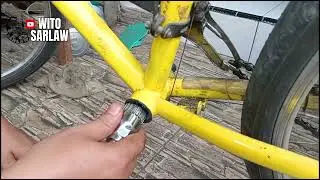 Cara Memasang dan membuka baut BB sepeda sebelah Kiri , bottom bracket sepeda