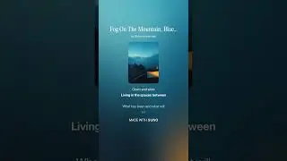 Fog On The Mountain, Blue In The Sky