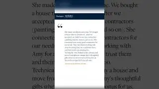 Clients Testimonial for Amy Thompson