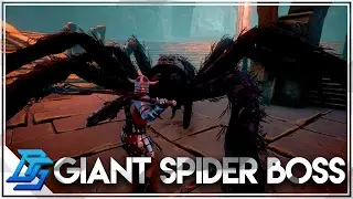 Conan Exiles - Part 14 - Giant Spider Boss Fight , Cave of Spiders (PvP)