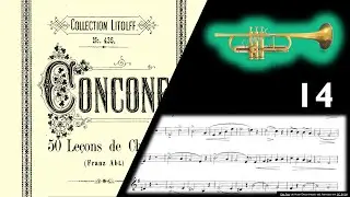 CONCONE Lyrical Studies for Trumpet or Horn 14 Allegro Vivace w/Orchestral Play Along