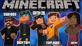 Minecraft Story Mode - DanTDM VS DanTDM Girls Full!